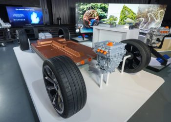 General Motors reveals its all-new modular platform and battery system, Ultium, Wednesday, March 4, 2020 at the Design Dome on the GM Tech Center campus in Warren, Michigan. (Photo by Steve Fecht for General Motors)